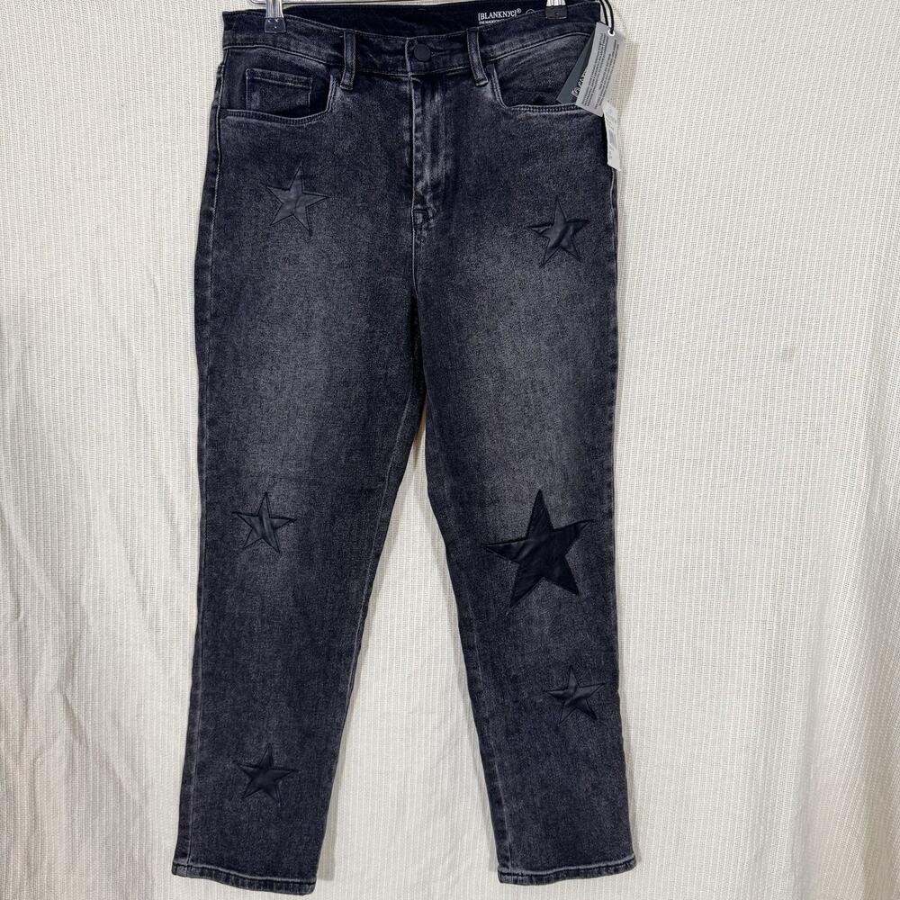 NWT BLANKNYC Madison Crop Star Jeans Size 29 Y2K Rockstar Grunge Whimsigoth